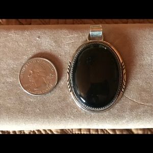 Onyx, Sterling Pendant
